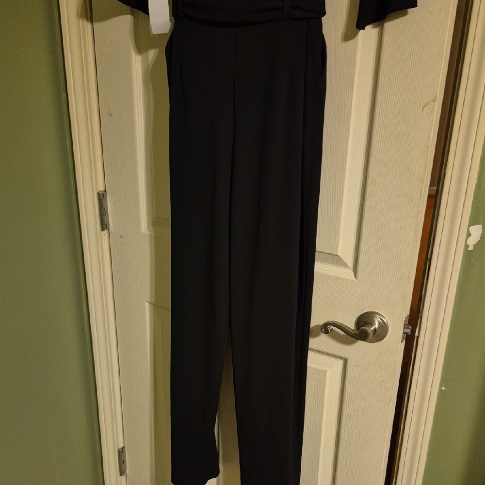 Black Button-Up Jumper with Belt - Picture 6 of 6